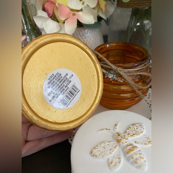 🆕🐝 “BEE LOVERS” GLASS TEA LIGHT HOLDER & DECORATIVE CONTAINER COLLECTION. NEW! - Picture 8 of 12